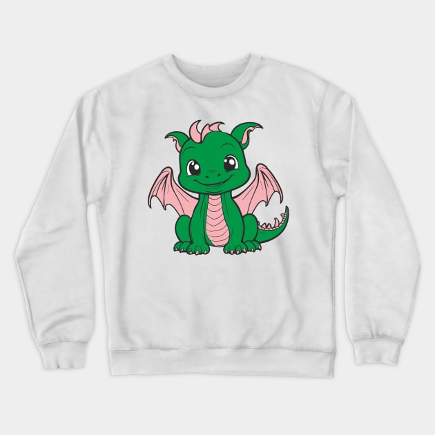 Baby Dragon Crewneck Sweatshirt by aceofspace